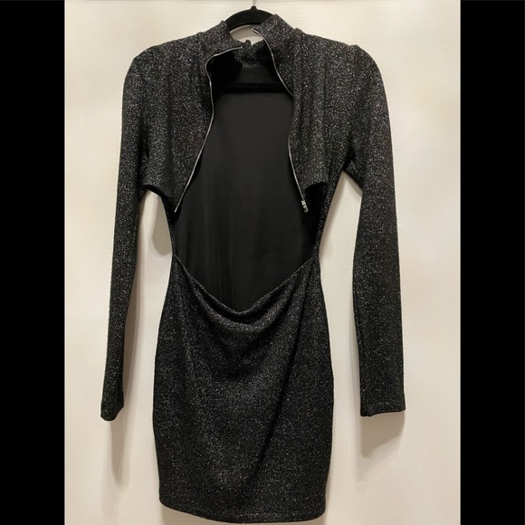 Zara Open Back Long Sleeve Dress - Picture 5 of 5